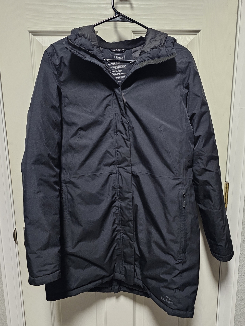 L.L.Bean Women's Waterproof Ultralight Down Coat - Black Size Small